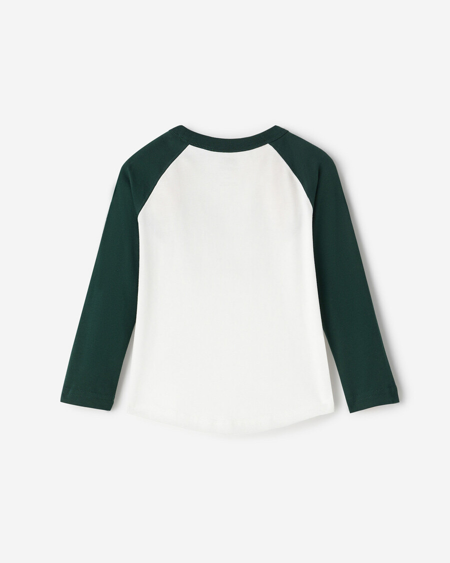 toddler organic cooper baseball t-shirt