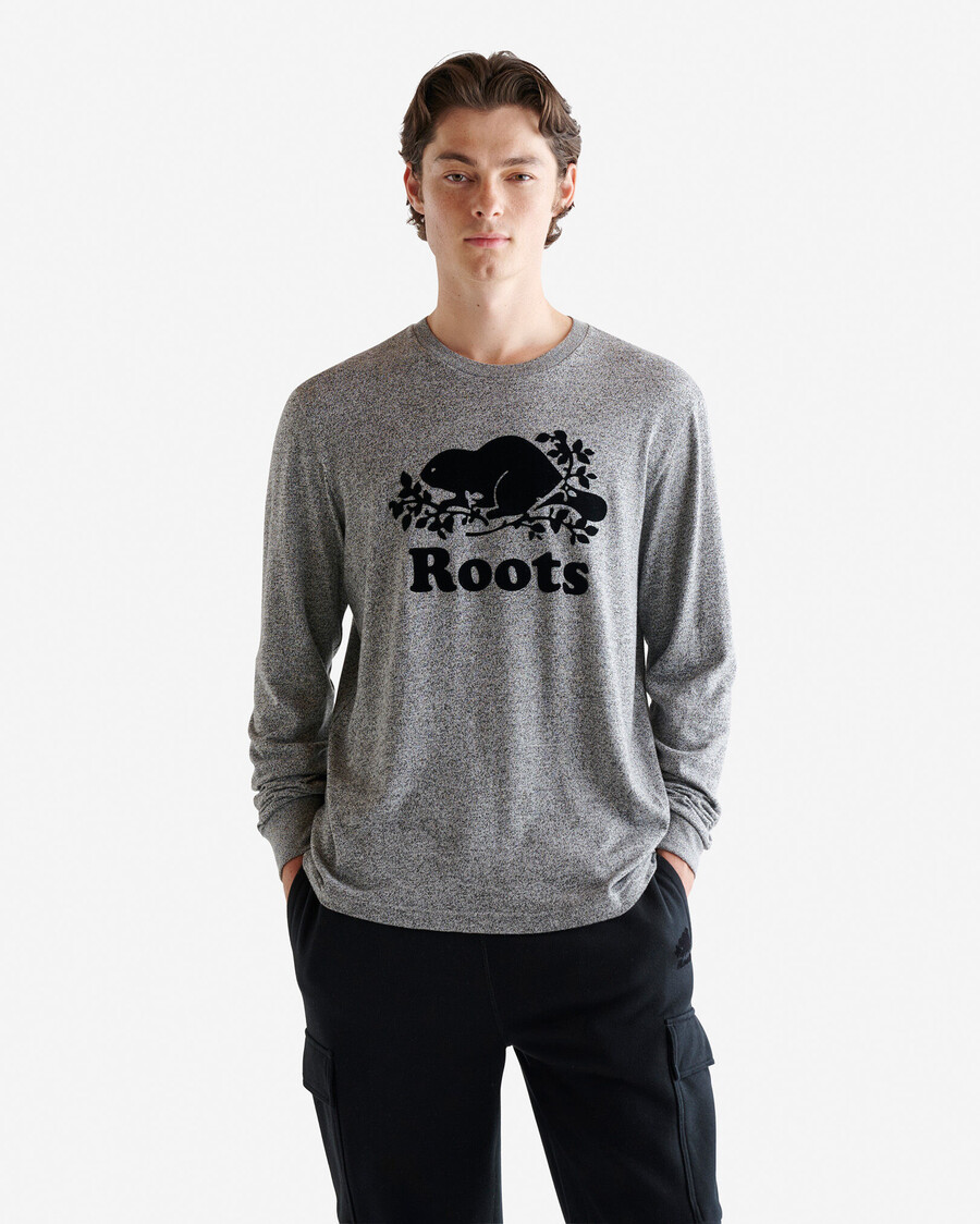 mens organic cooper beaver long sleeve t-shirt