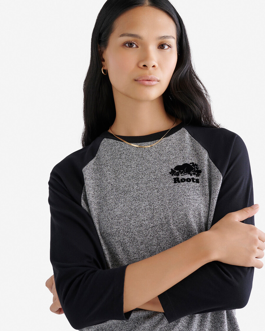 womens organic cooper baseball t-shirt