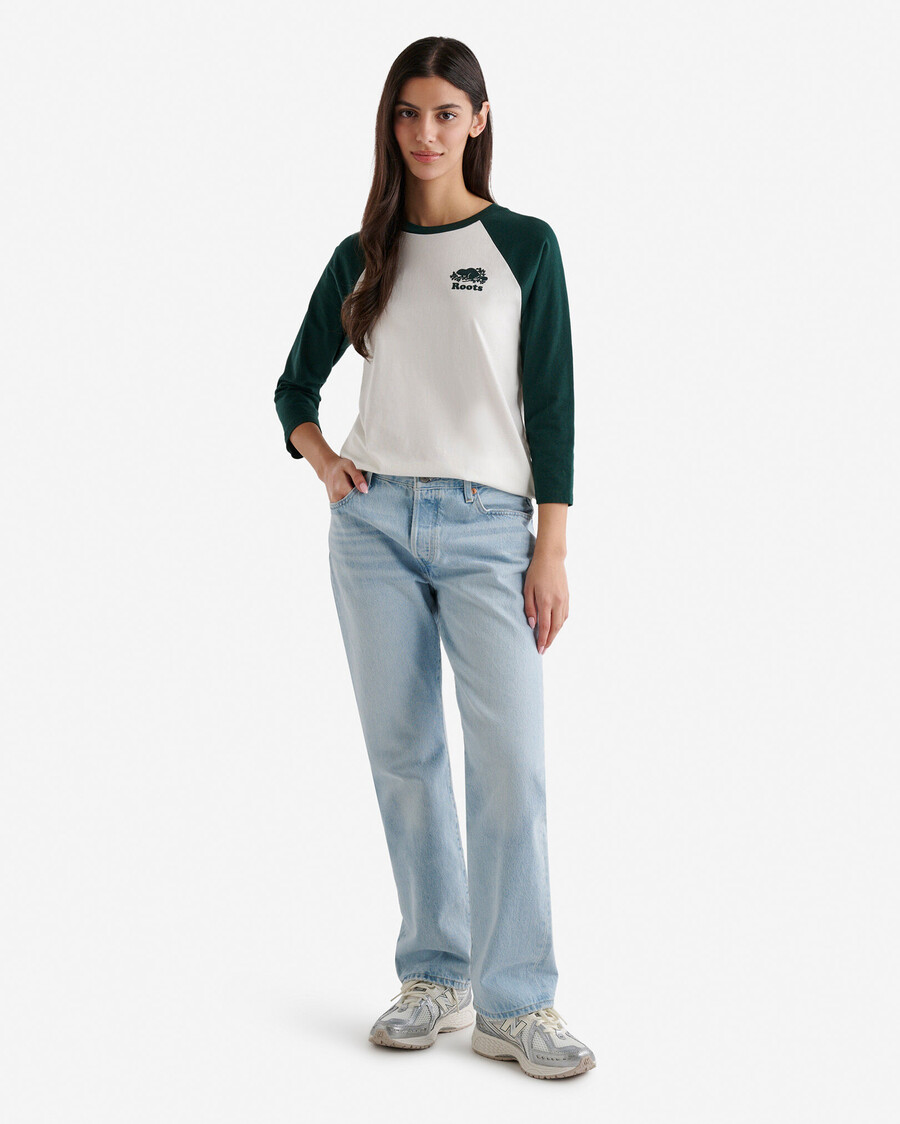 womens organic cooper baseball t-shirt