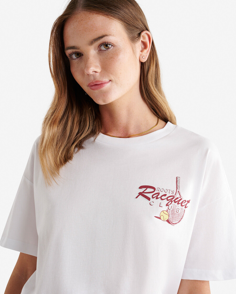 womens roots racquet club t-shirt
