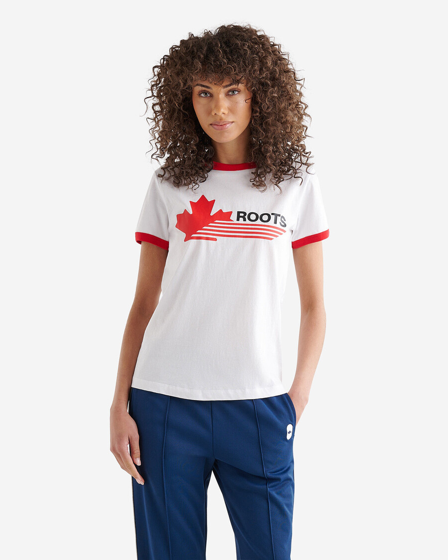 womens northern athletics ringer t-shirt