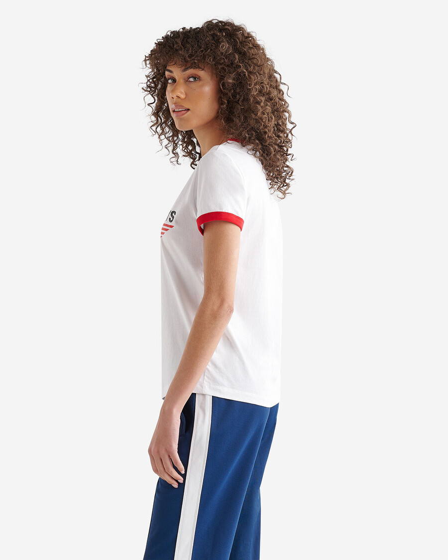 womens northern athletics ringer t-shirt