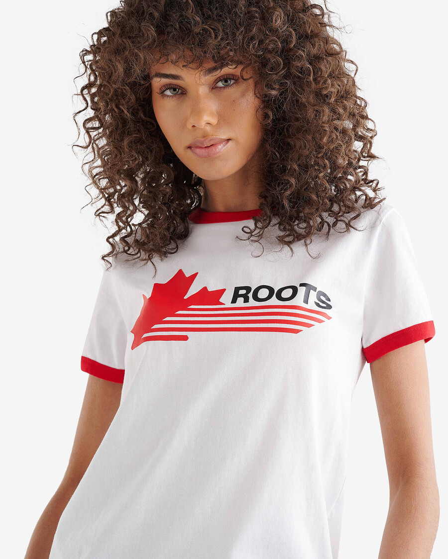 womens northern athletics ringer t-shirt