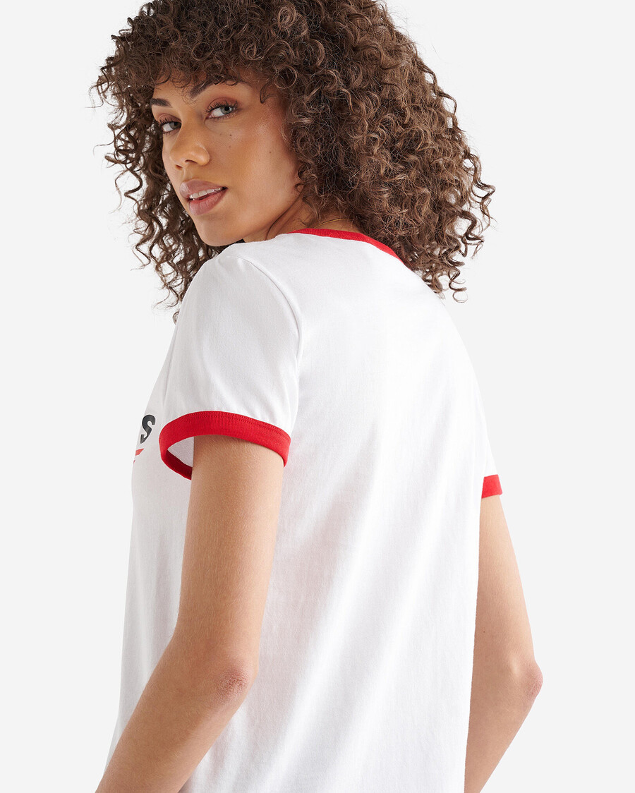 womens northern athletics ringer t-shirt