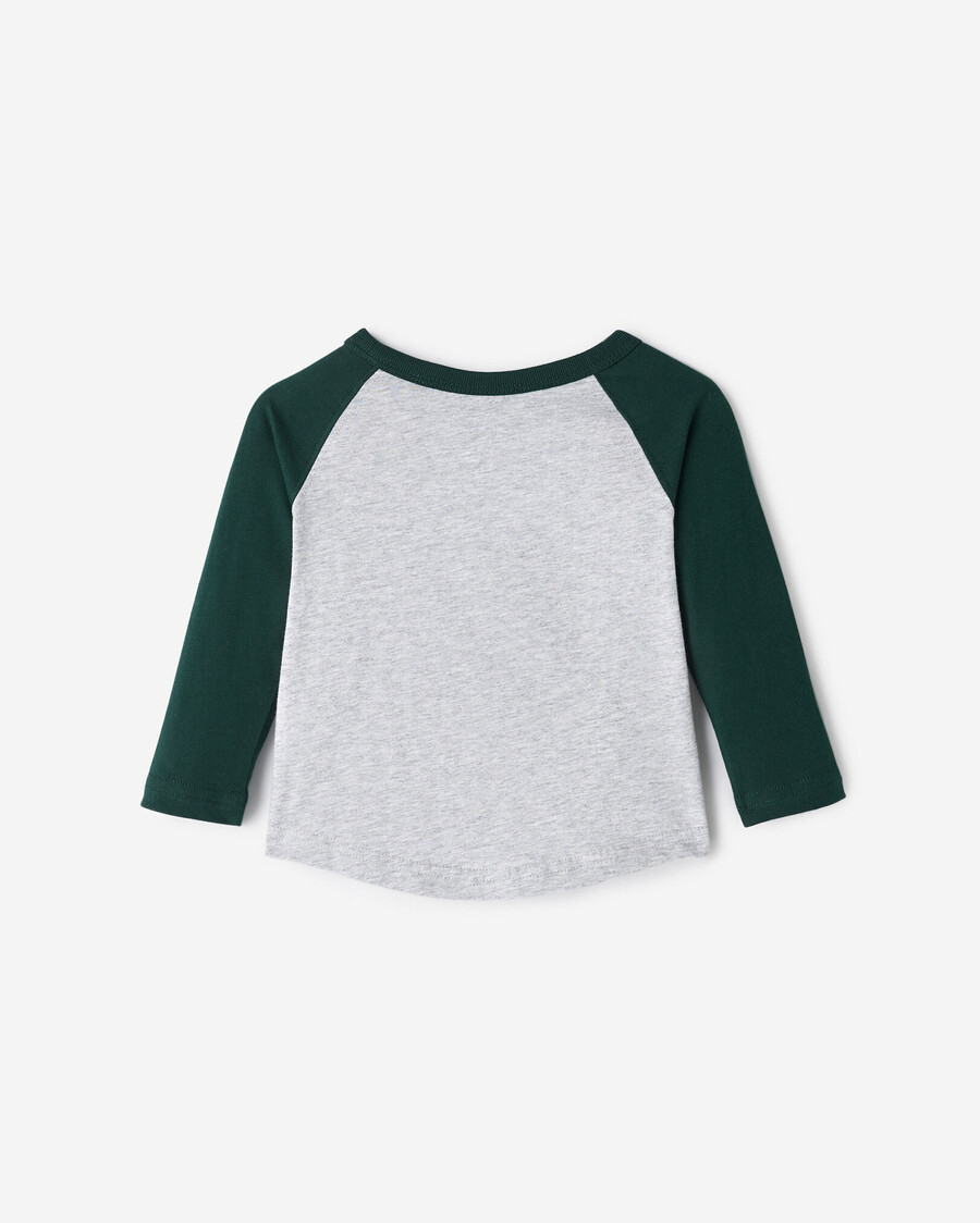 baby organic cooper baseball t-shirt