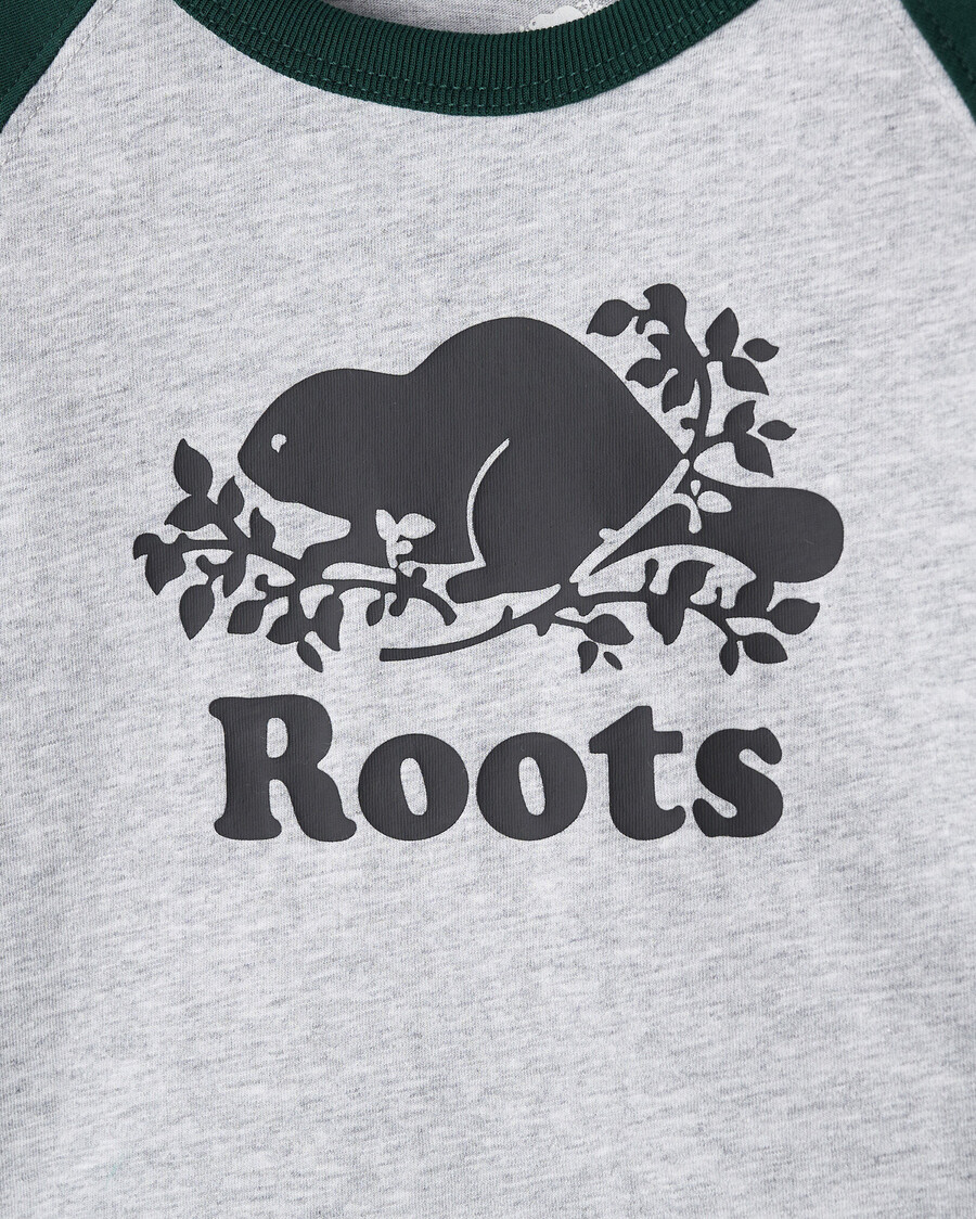 baby organic cooper baseball t-shirt