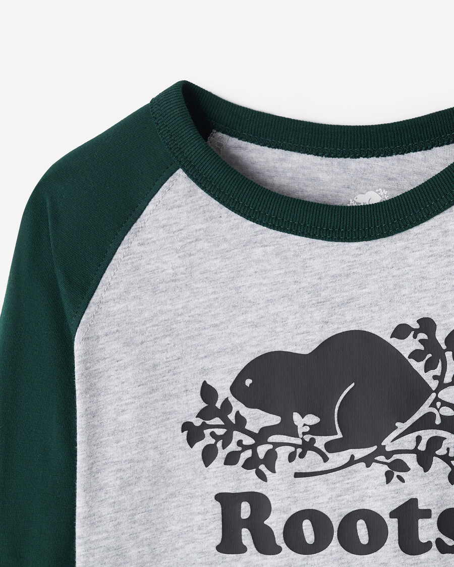 baby organic cooper baseball t-shirt