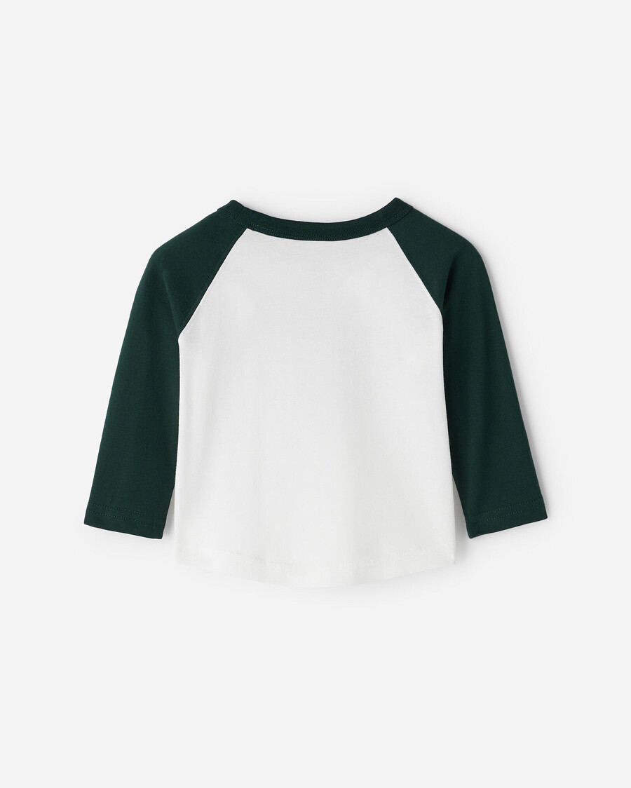 baby organic cooper baseball t-shirt