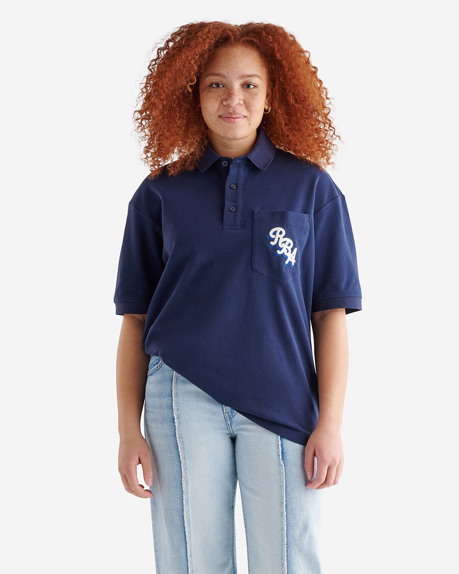rba oversized short sleeve pocket polo