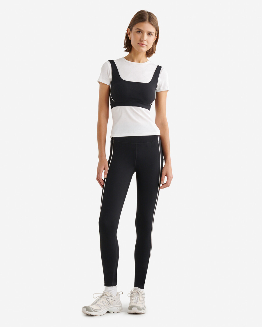 restore stretch piped sports bra