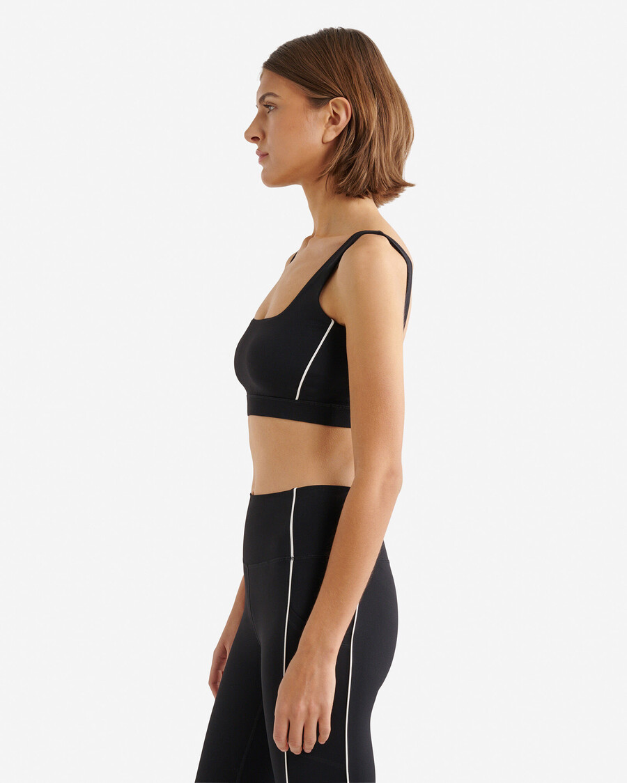 restore stretch piped sports bra