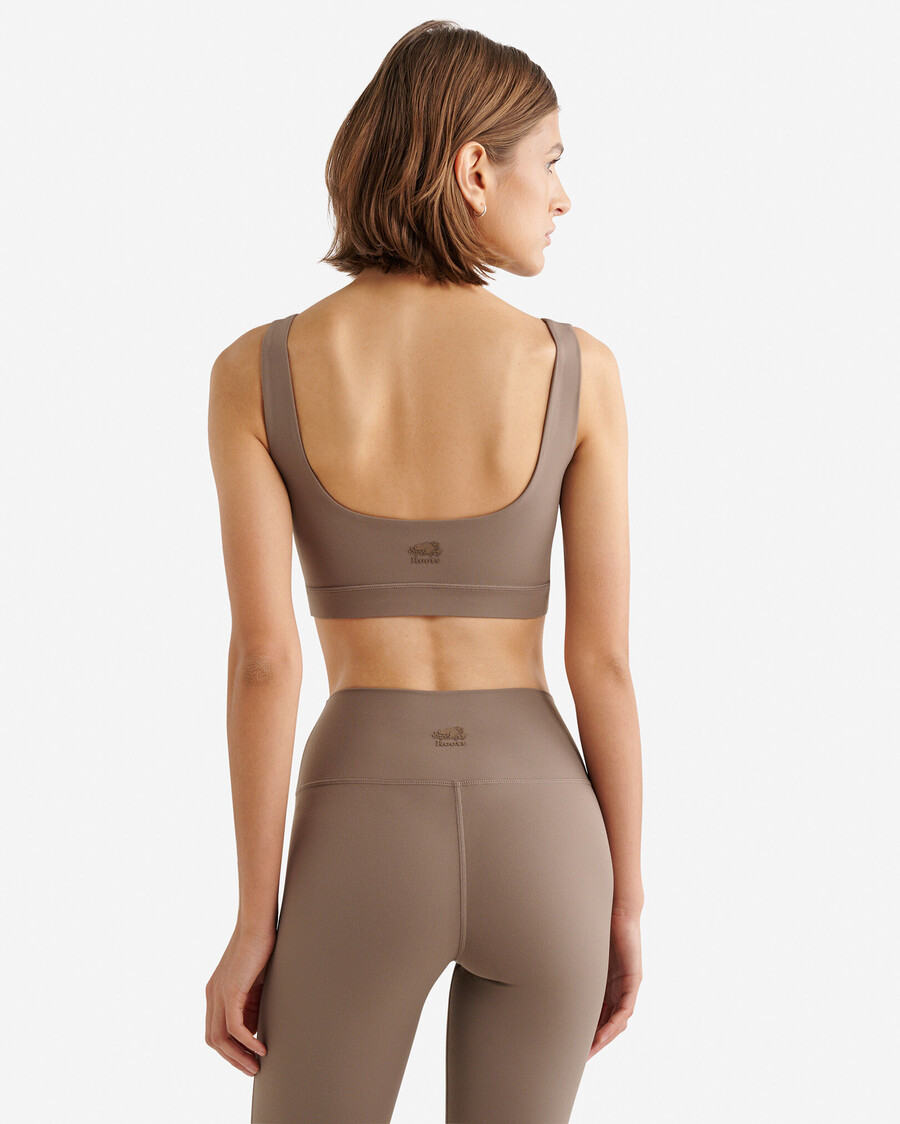restore stretch piped sports bra
