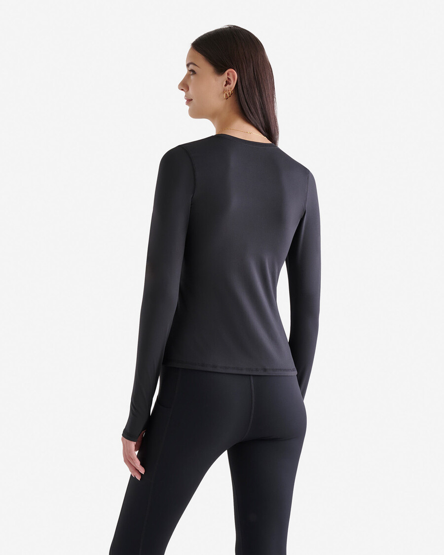renew knit fitted long sleeve top