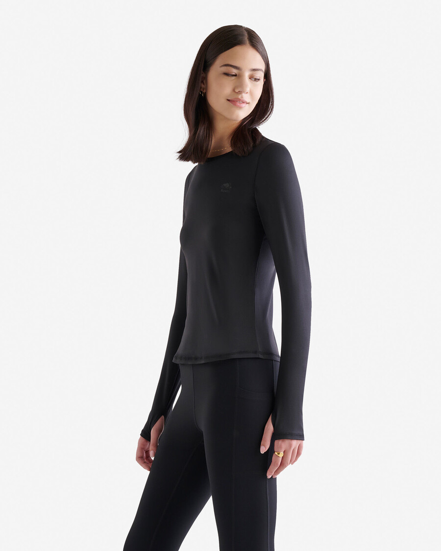 renew knit fitted long sleeve top
