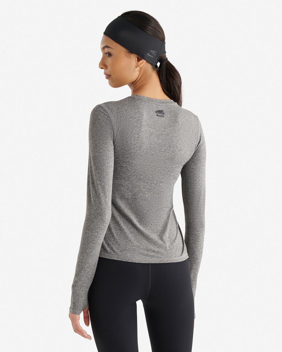 renew knit fitted long sleeve top