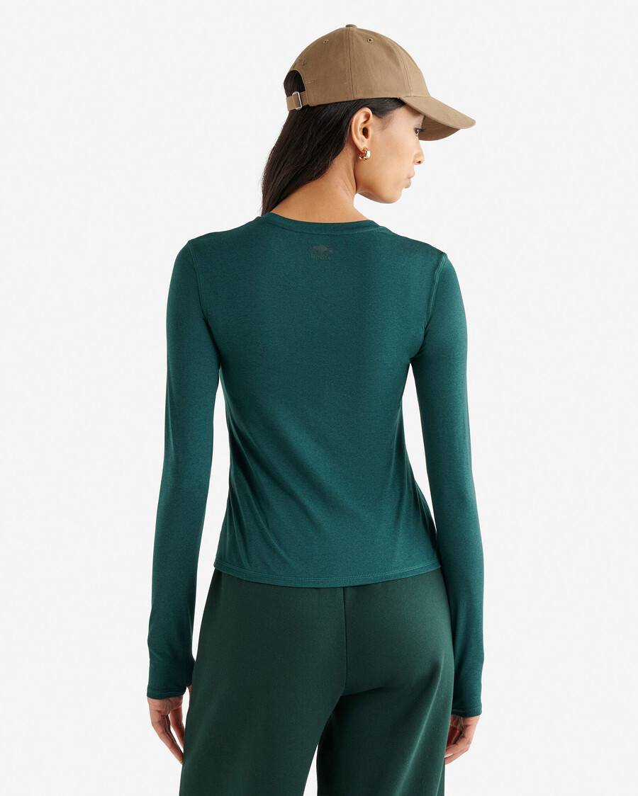 renew knit fitted long sleeve top
