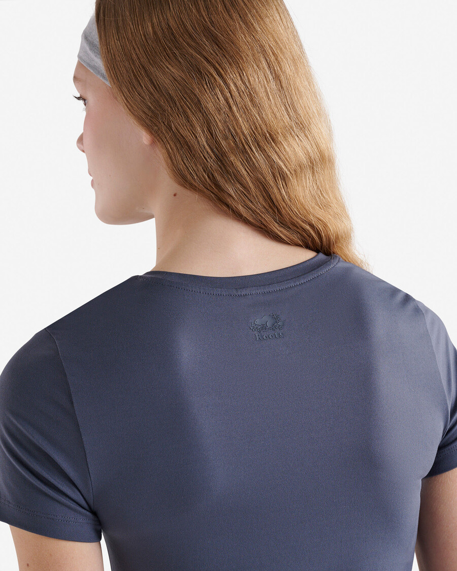renew knit short sleeve t-shirt