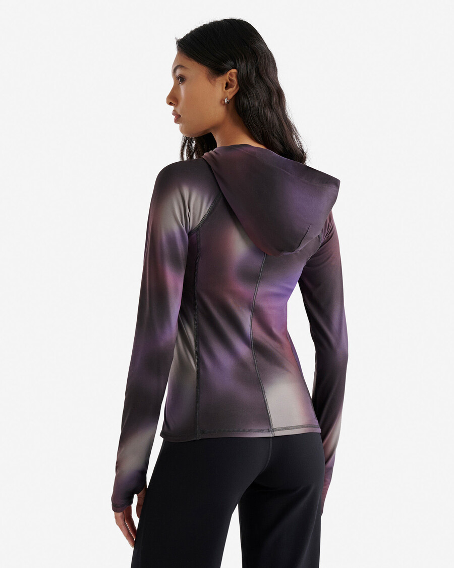 renew hooded long sleeve top