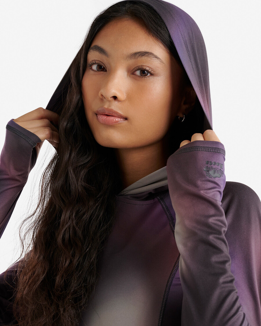 renew hooded long sleeve top