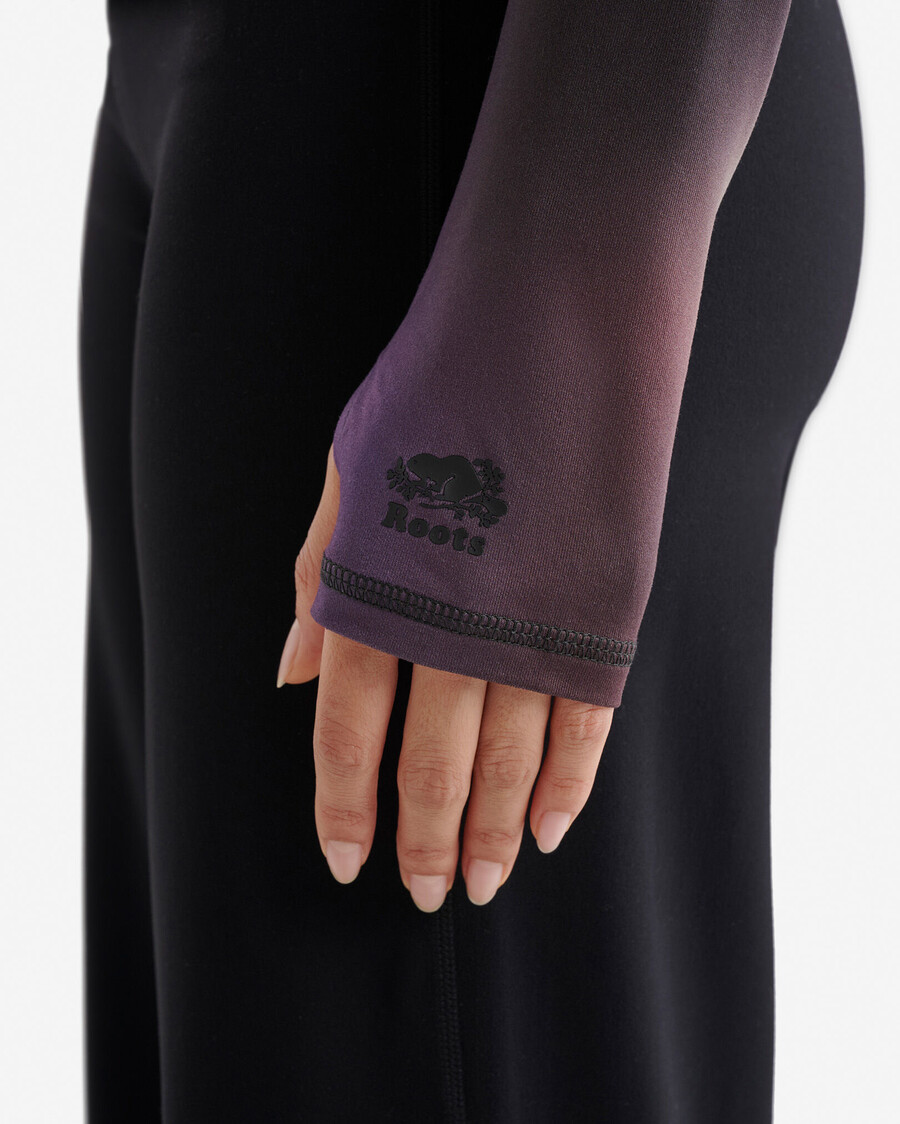 renew hooded long sleeve top