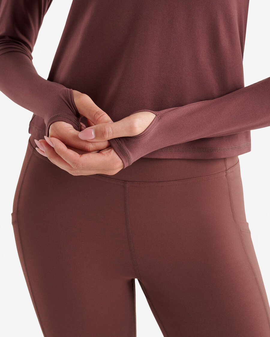 renew knit fitted long sleeve top