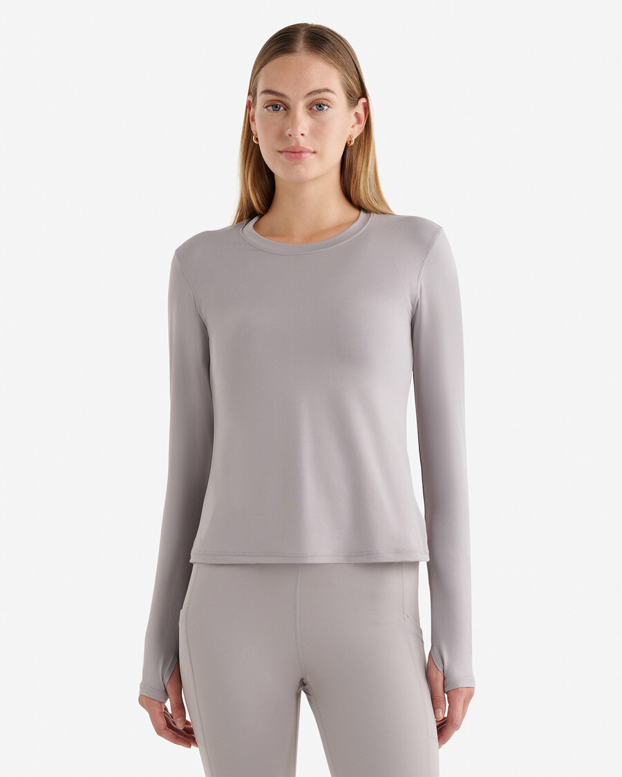 renew knit fitted long sleeve top