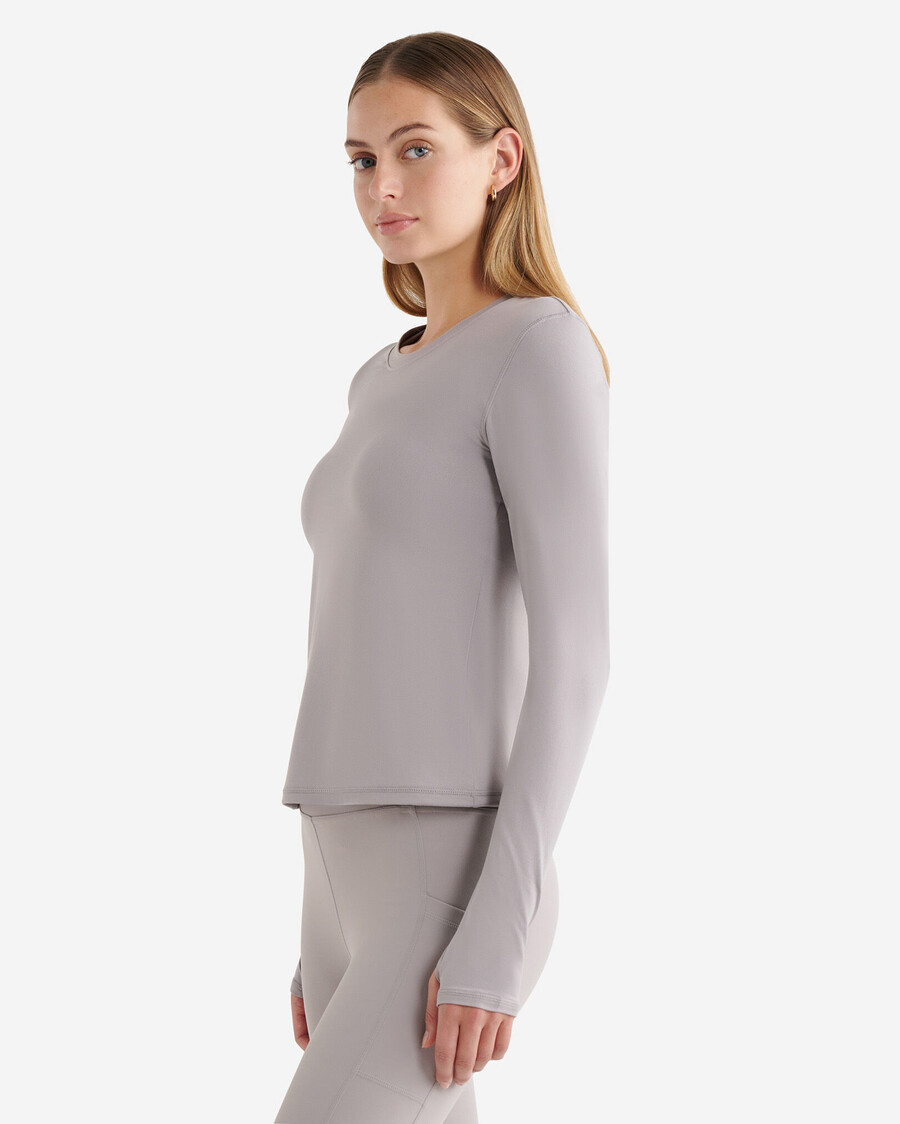 renew knit fitted long sleeve top