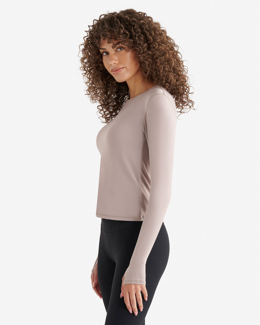 renew knit fitted long sleeve top
