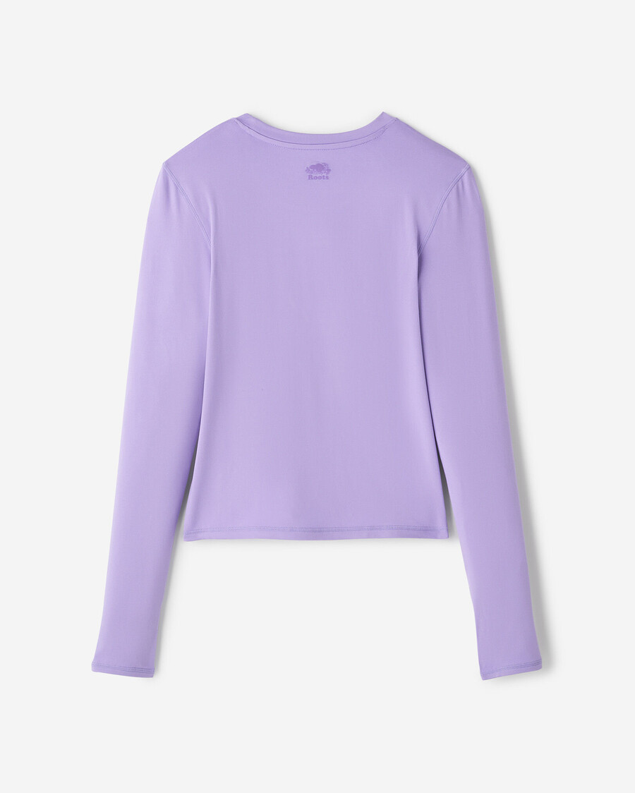 renew knit fitted long sleeve top