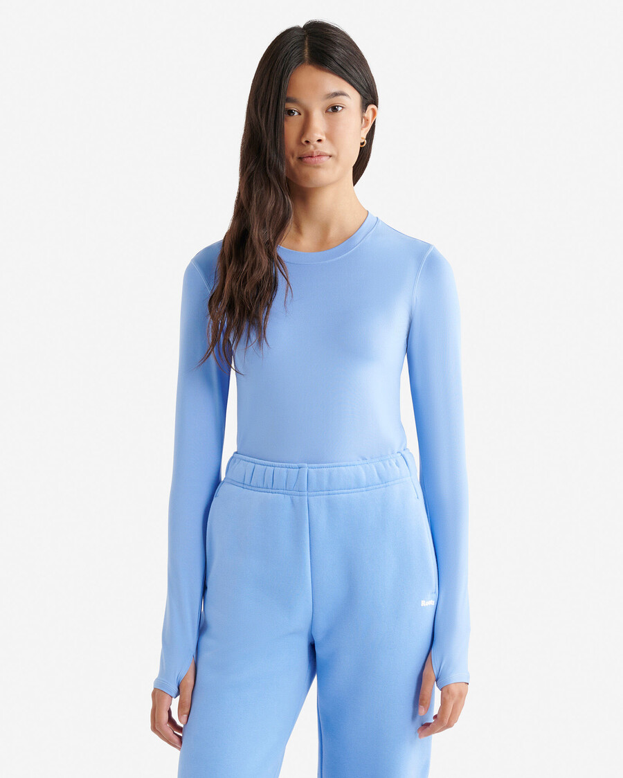 renew knit fitted long sleeve top