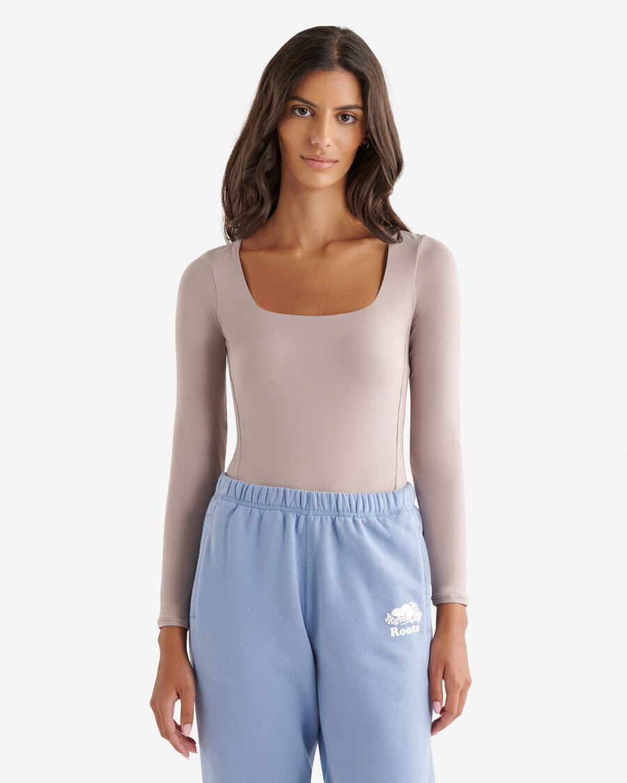 renew knit long sleeve bodysuit