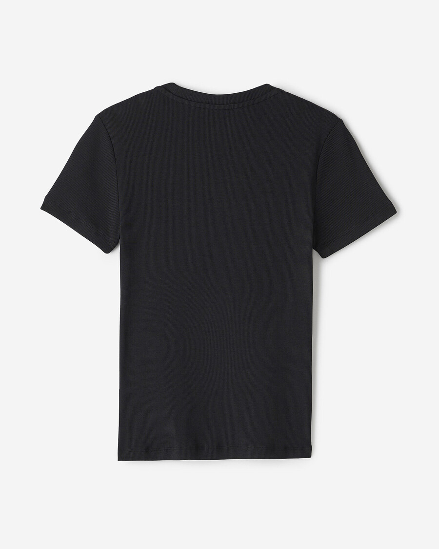 roam rib fitted short sleeve top