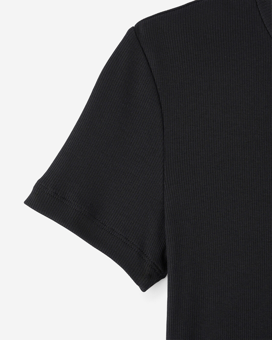 roam rib fitted short sleeve top