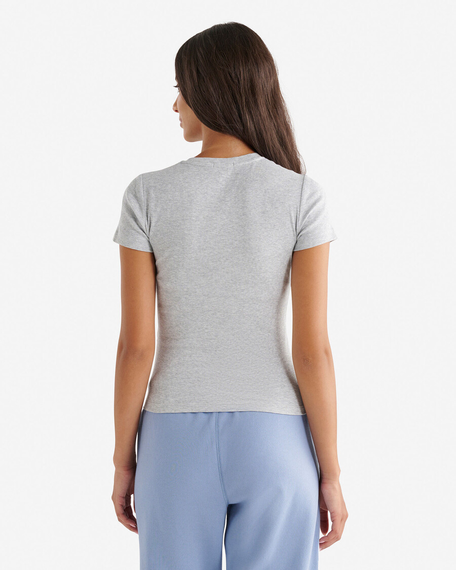 roam rib fitted short sleeve top