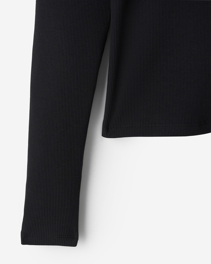 roam rib fitted long sleeve top