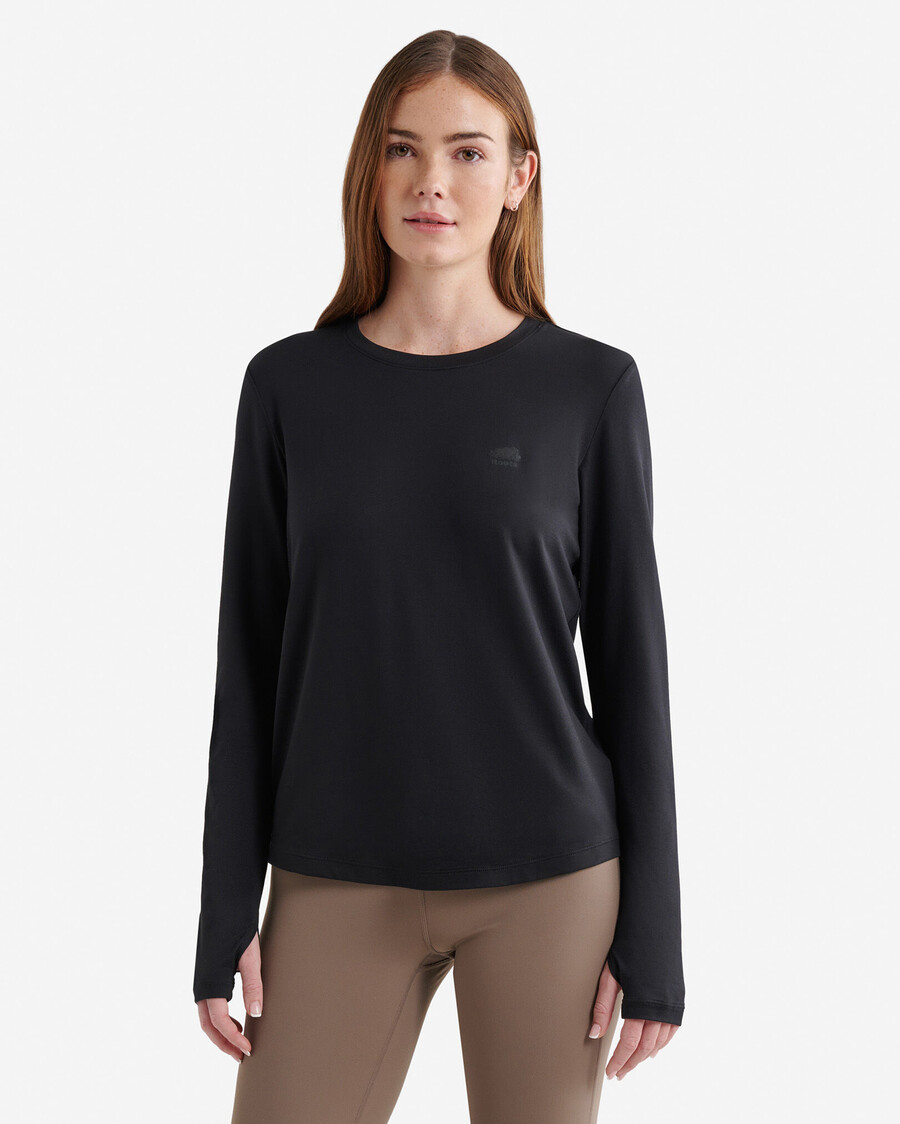 renew knit classic long sleeve top