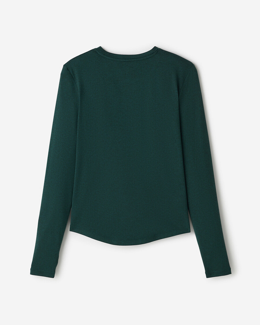 renew knit classic long sleeve top