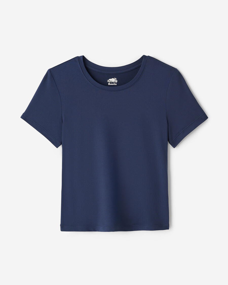 renew knit short sleeve t-shirt