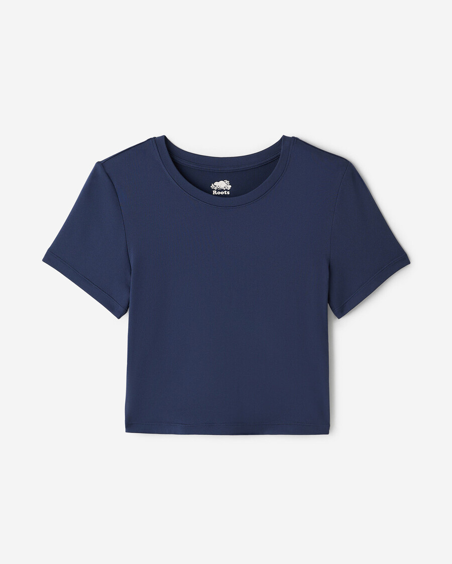 renew knit crop t-shirt