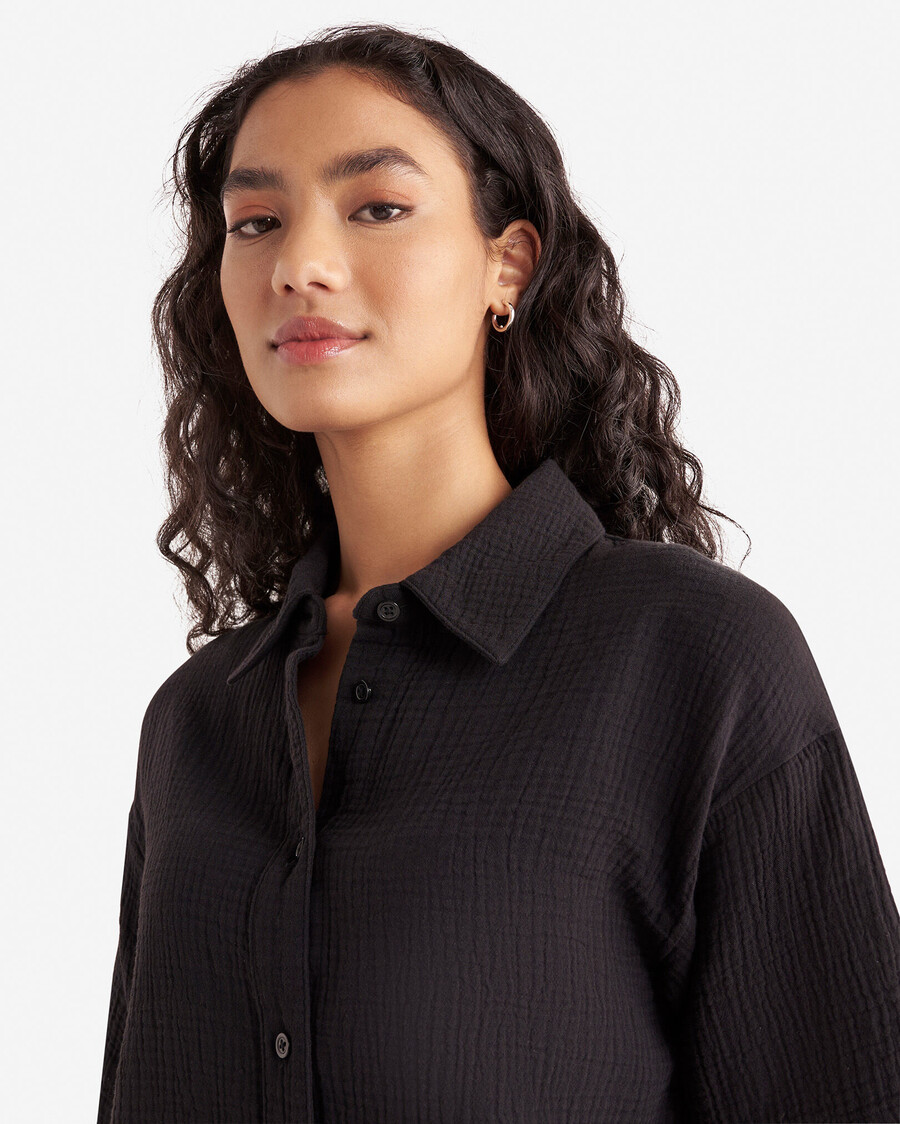 isla cotton gauze short sleeve shirt