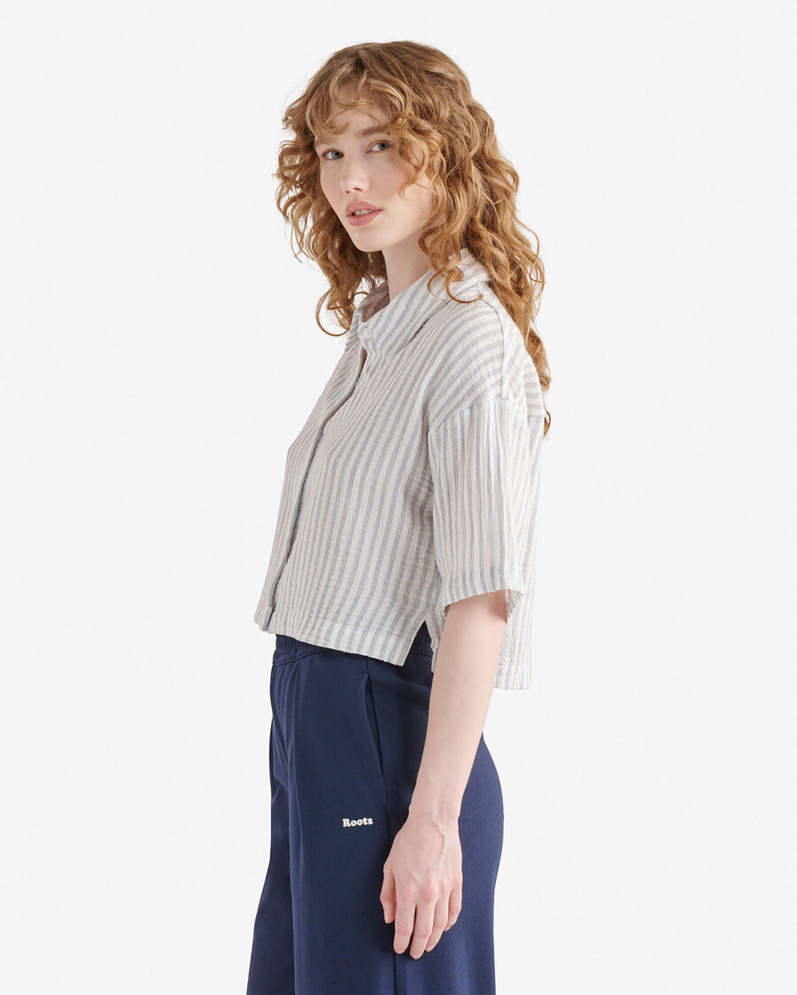 isla cotton gauze short sleeve shirt