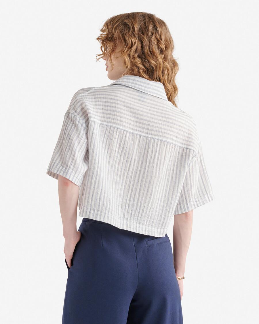 isla cotton gauze short sleeve shirt