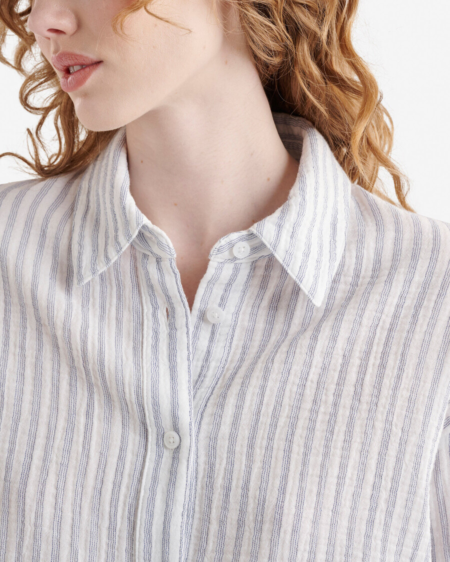 isla cotton gauze short sleeve shirt